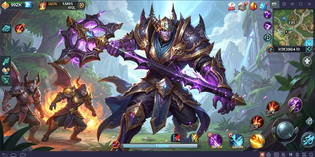 Tampilan menarik dari gameplay 99ZK dalam dunia MMORPG.