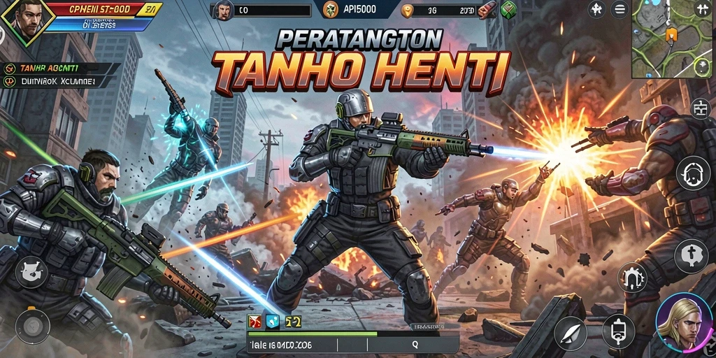 Screenshot menunjukkan aksi seru dalam game API5000.