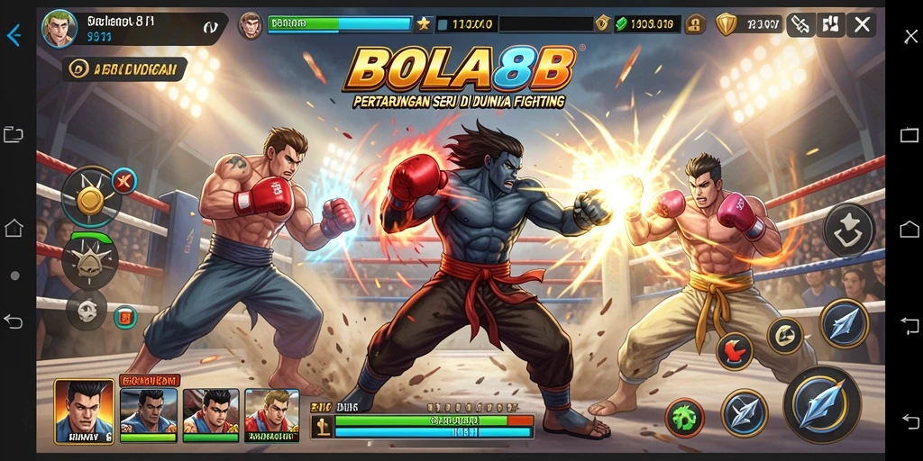 Gameplay seru dari BOLA88 dengan pertarungan intens.