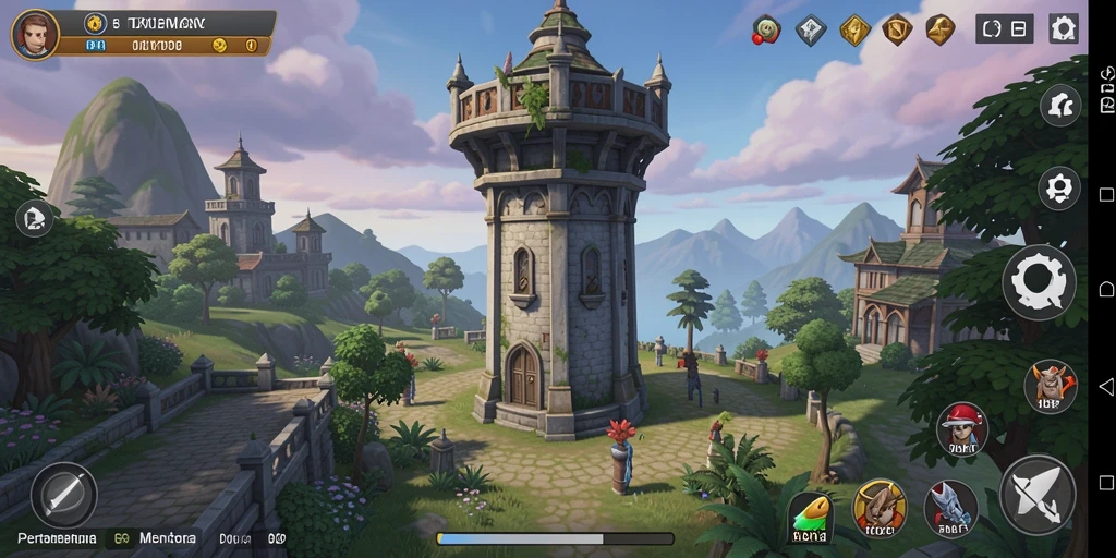 Gameplay DYO1 menampilkan strategi menara yang seru dan mendebarkan.