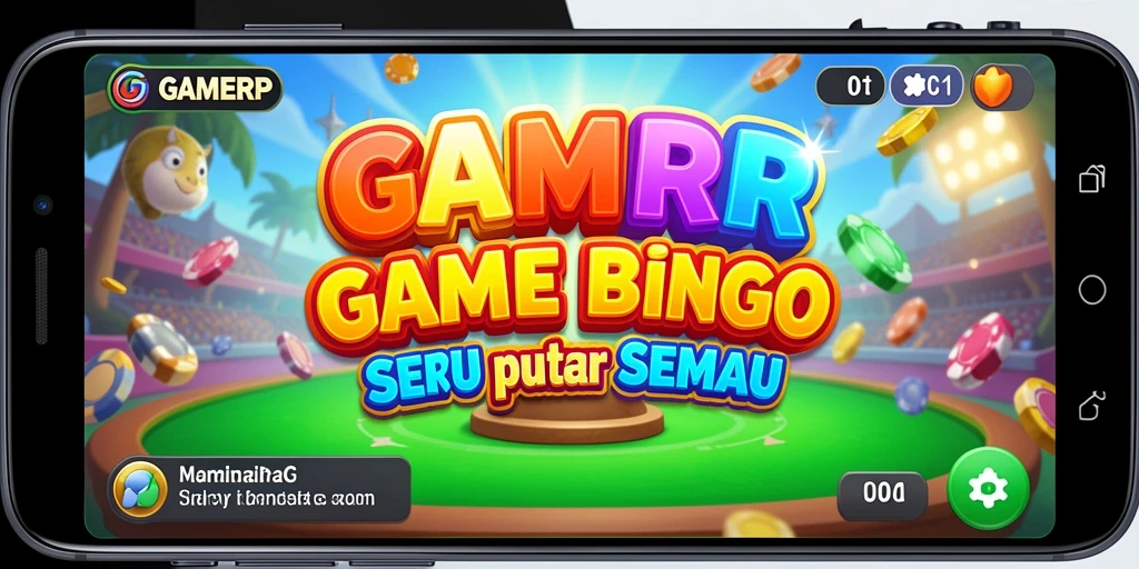 Screenshot GAMERP menampilkan pemain yang menikmati permainan Bingo yang seru.