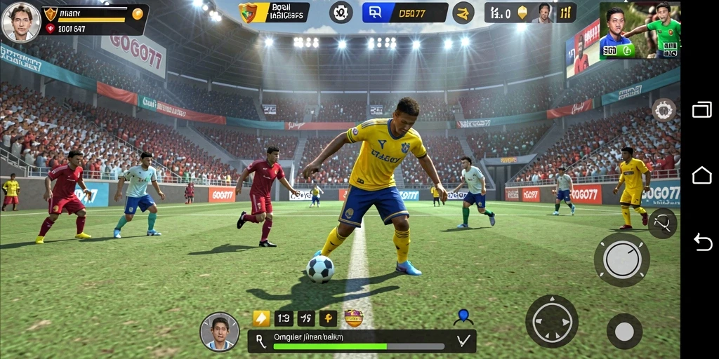 Screenshot GOGO77 menampilkan gameplay olahraga yang seru dan menarik.