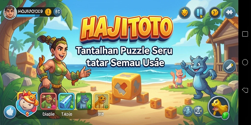 Screenshot utama HAJITOTO menampilkan gameplay Puzzle yang menantang dan menarik.