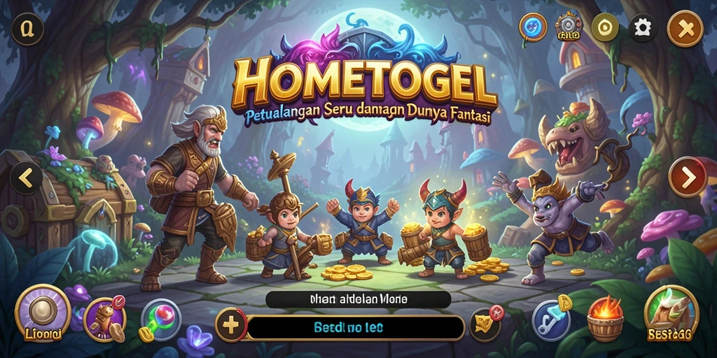 Tangkapan layar menampilkan momen epik dalam gameplay RPG HOMETOGEL.