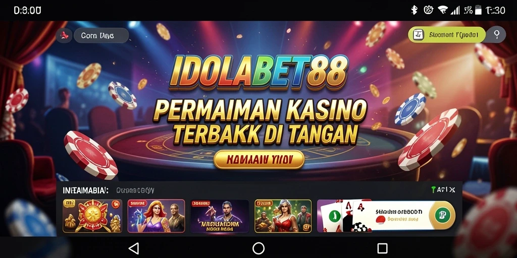 Tampilan menarik dari gameplay Kasino IDOLABET88 yang mendebarkan.