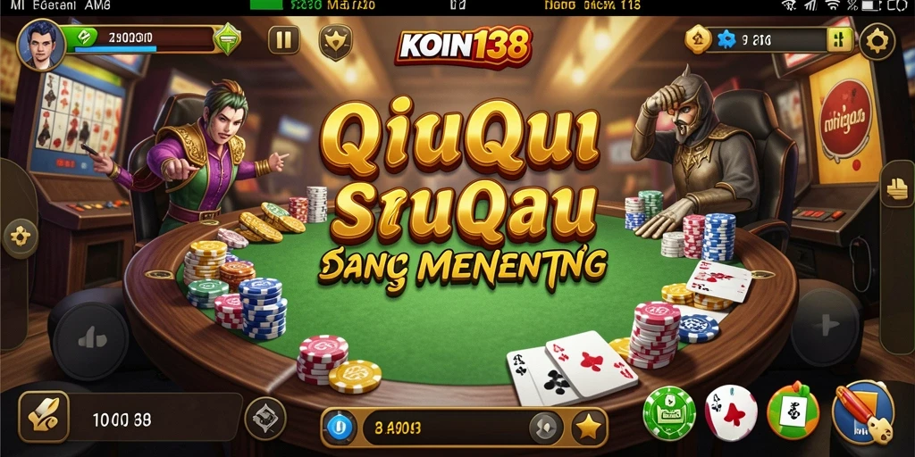 Tampilan gameplay QiuQiu yang menarik dan dinamis.