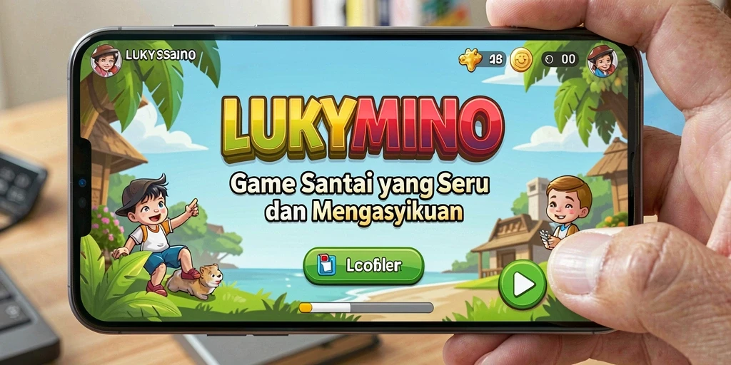 Tampilan gameplay LUKYMINO yang mengasyikkan dan penuh warna.