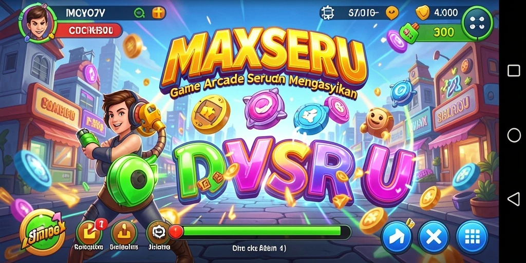 Gameplay seru MAXSERU dengan tantangan yang mendebarkan.