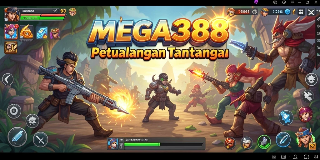 Tampilan gameplay MEGA388 dengan petualangan mendebarkan dan grafis yang menawan.