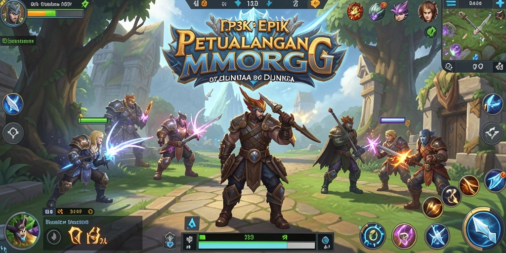 Tampilan gameplay seru di dunia MMORPG RR33.