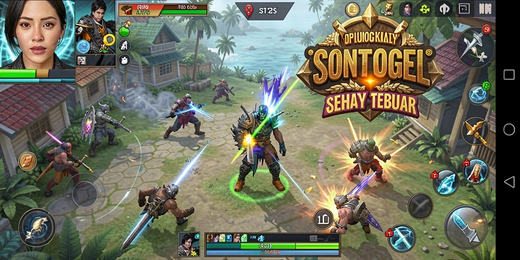 Tampilan utama aplikasi SONTOGEL dengan fitur bermanfaat terlihat jelas.