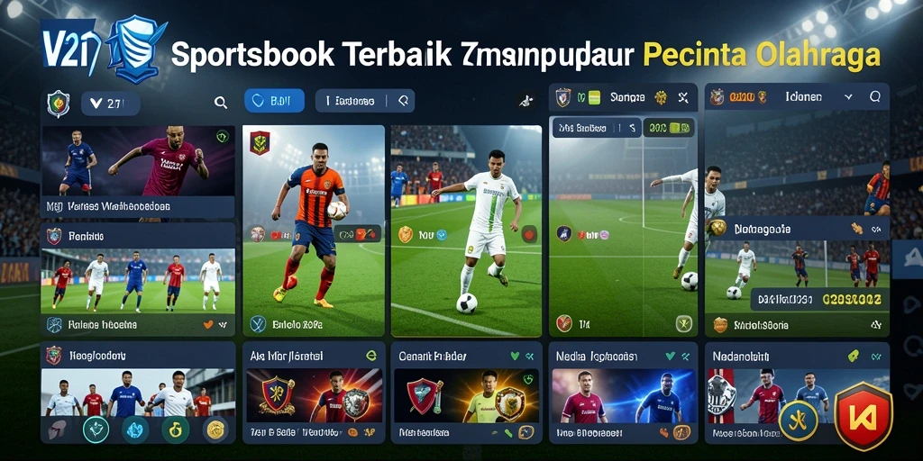 Tampilan menarik dari gameplay Sportsbook di V21.
